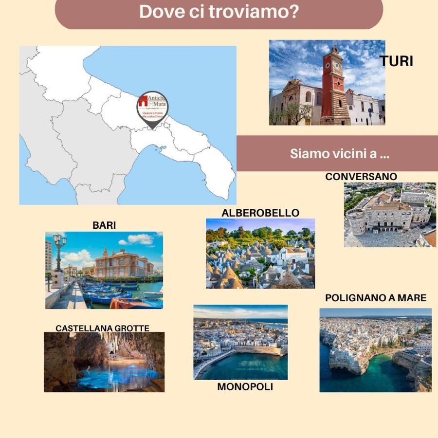 Antiche Mura Apartments"Nido Di Puglia" Monovano Turi Exteriör bild